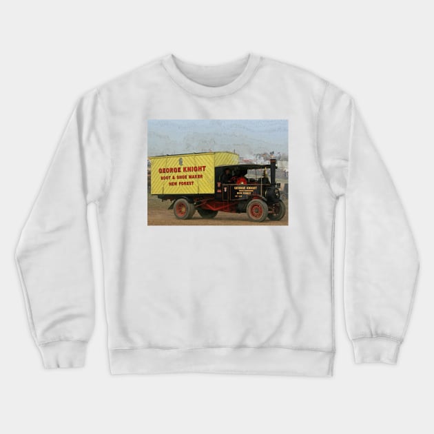 Foden Steam Lorry Crewneck Sweatshirt by RedHillDigital